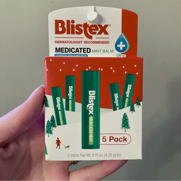 4/$10 - NEW Blistex Medicated Mint Balm Lip Protectant/Sunscreen SPF 15 (5-Pack) - Picture 1 of 7